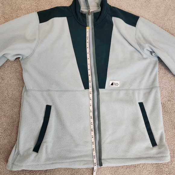 MEC Fireside Fleece Jacket Full Zip Mint Green Arctic Moss Size XL Gorpecore - Picture 11 of 14